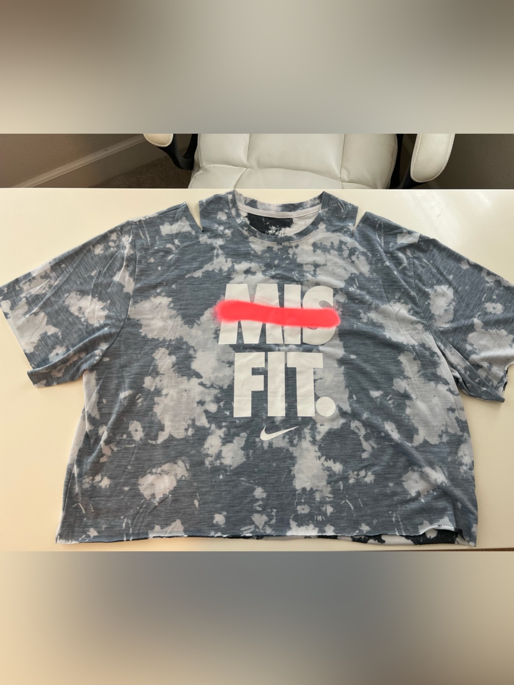 Nike Dri-FIT Tie-Dye Performance Tee - Black & White